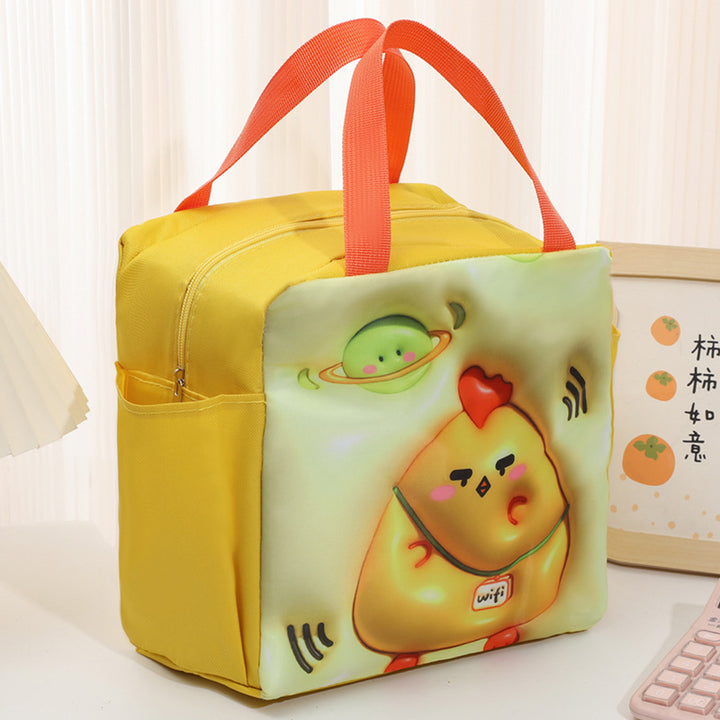 Playful Space-Themed Lunch Cooler Bag