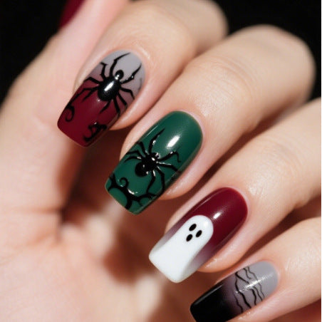 Artistic Halloween Themed Nail Art Bowlift