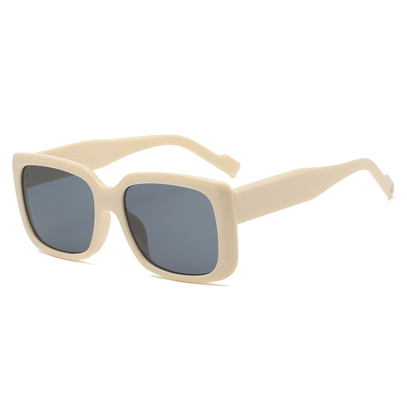 Women's fashionable square sunglasses with transparent frame and innovative design Bowlift