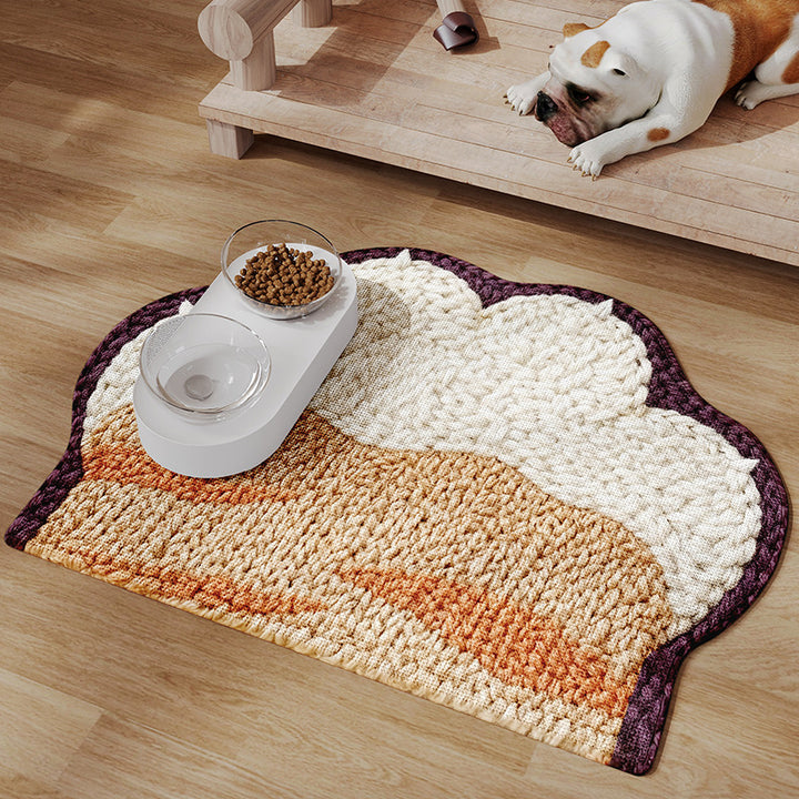 Decorative Pet Feeding Mat Bowlift