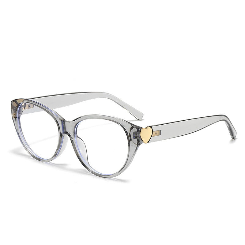 Women Cat-Eye Sunglasses with Heart Design Bowlift