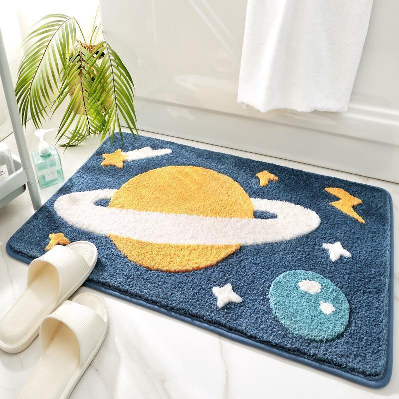 Plush Bathroom Quote Mat