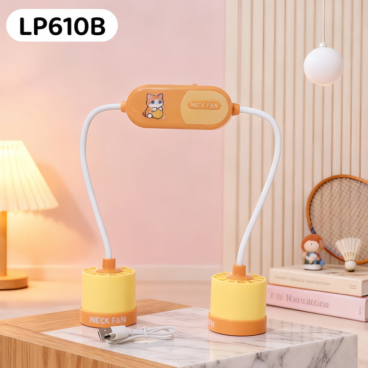 Women's Portable Dual Fan with Flexible Hose Design Bowlift