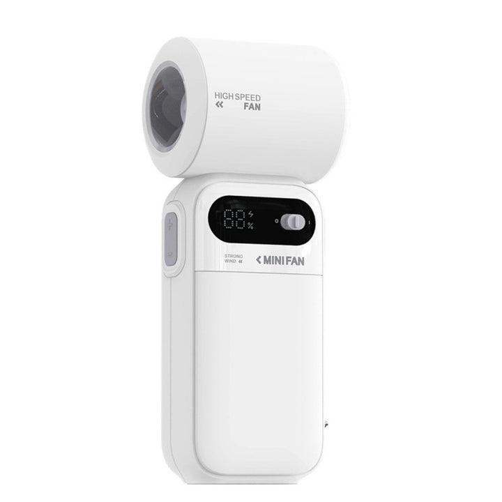 Women's Portable High-Speed Mini Fan with Smart Display Bowlift