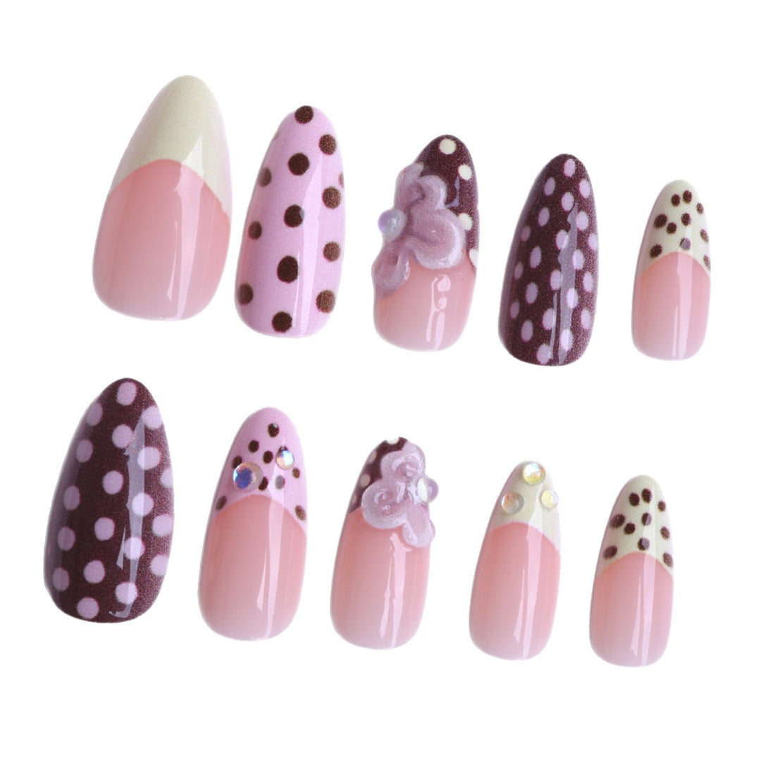 Creative Floral 3D Press-On Nails Bowlift