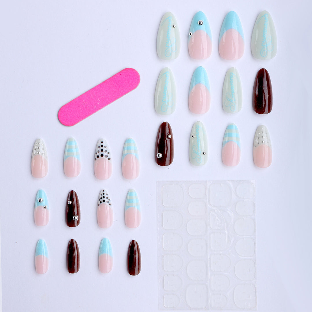 Artistic Detailed Nail Art Tips Set Bowlift