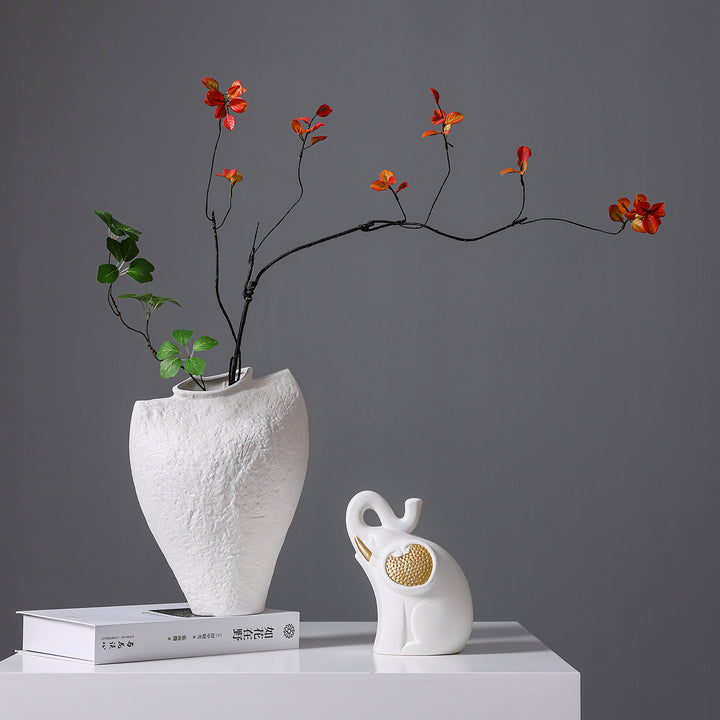 Abstract Shaped Decorative Ceramic Vase