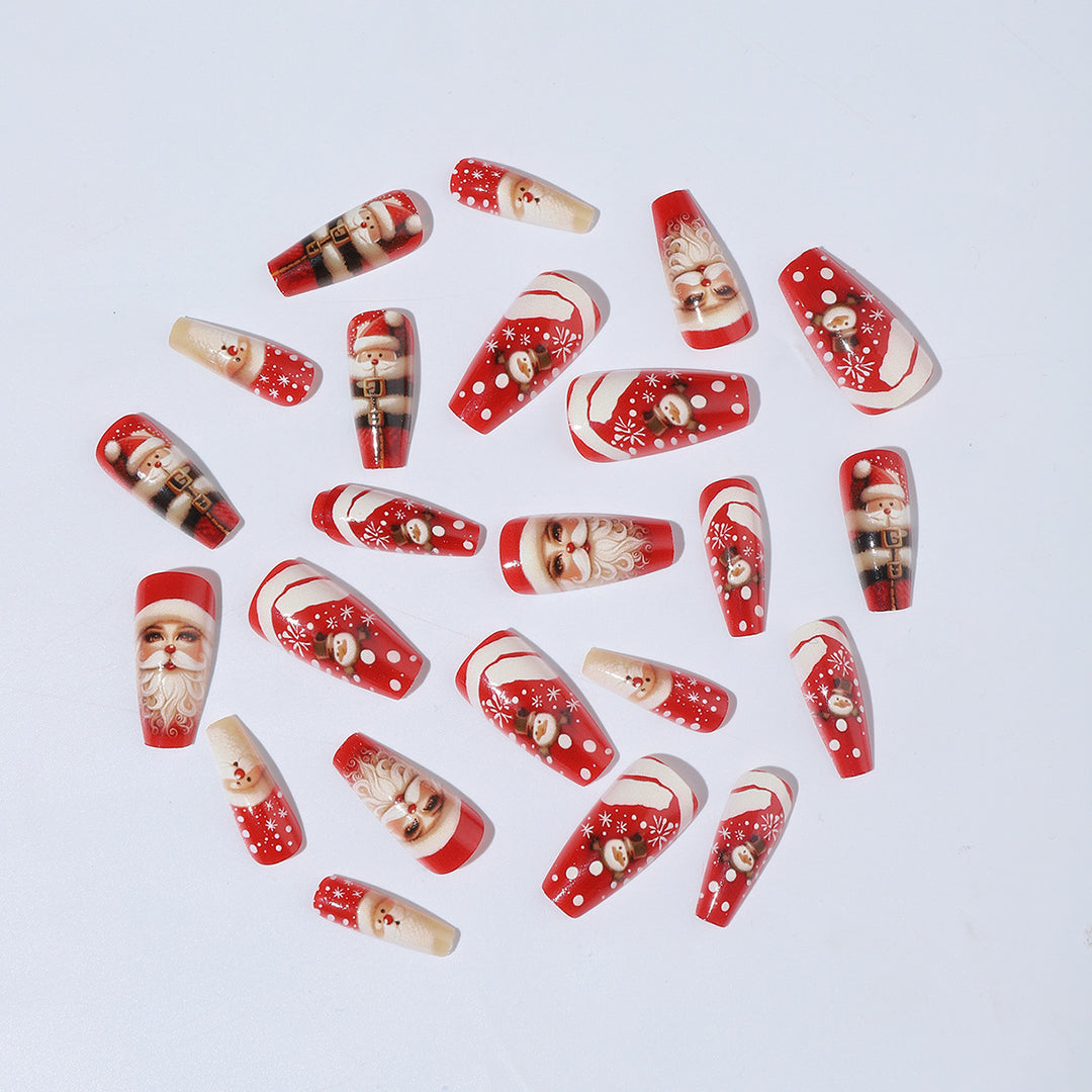 Artificial nail set with festive Christmas motifs Bowlift 1789119139