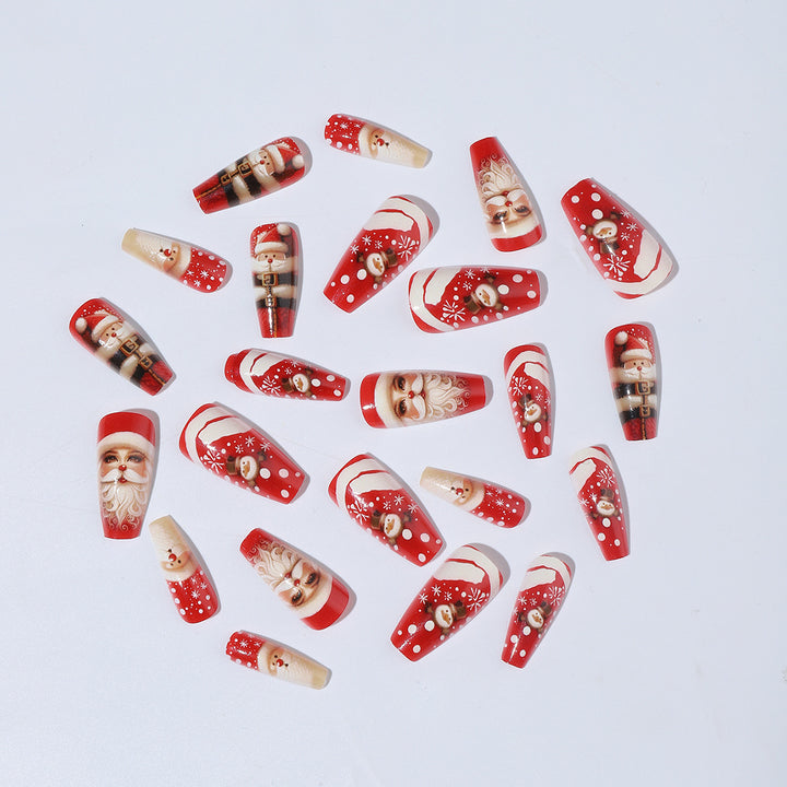 Artificial nail set with festive Christmas motifs Bowlift 1789119139