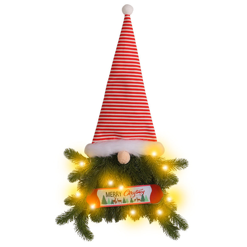 BowLift | Glowing Christmas Wreath Upside Down Tree Stripes A Tall Hat