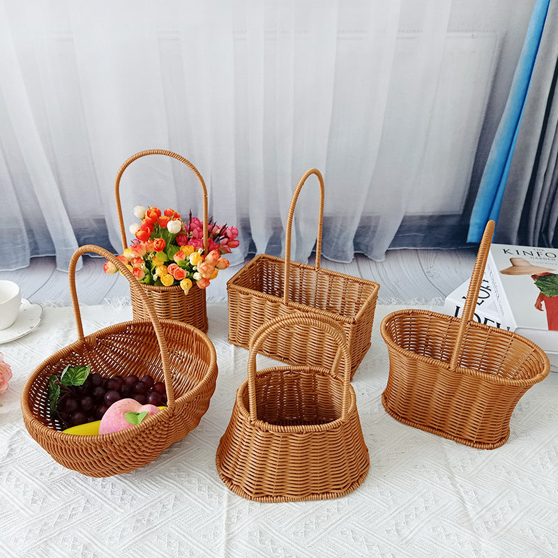 Handcrafted Natural Woven Storage Baskets Bowlift