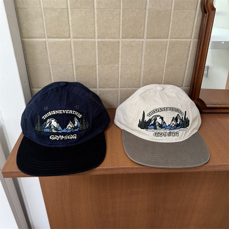Men's Embroidered Graphic Adventure Cap Bowlift