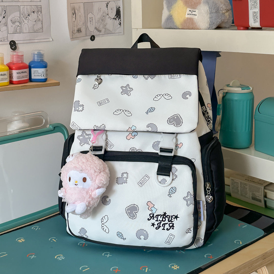 Cute Character-Themed Backpack Bowlift