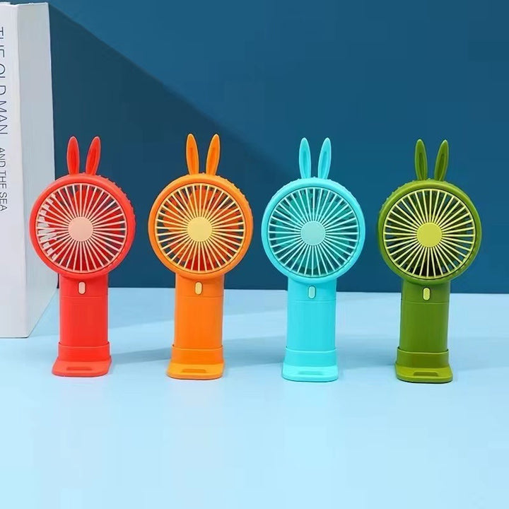 Creative Cartoon-Themed Handheld Fan Bowlift