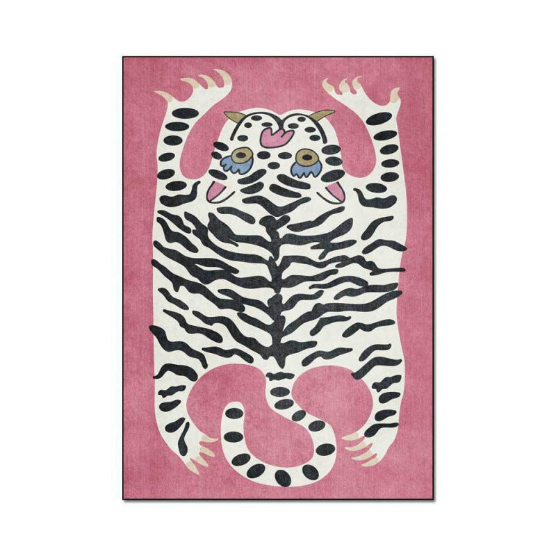Playful Tiger Themed Area Rug