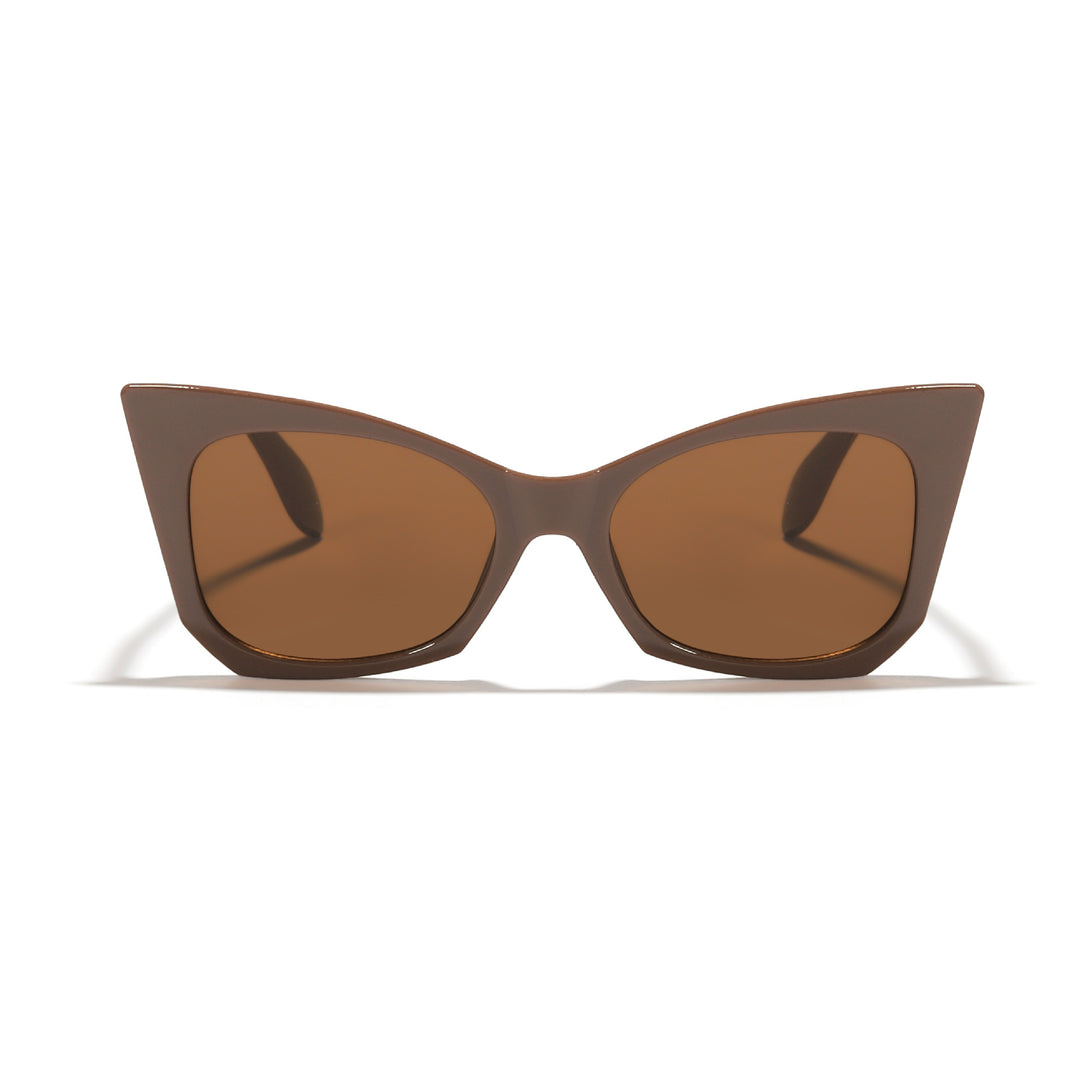 Women's sunglasses in trendy cat-eye design with striking leopard pattern Bowlift