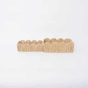 Decorative storage baskets made of woven material
