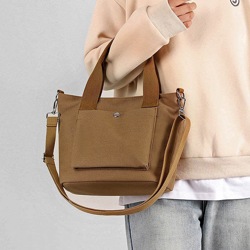 Compact Multi-Functional Canvas Handbag Bowlift