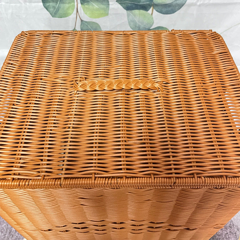 Handcrafted Wicker Storage Basket Bowlift