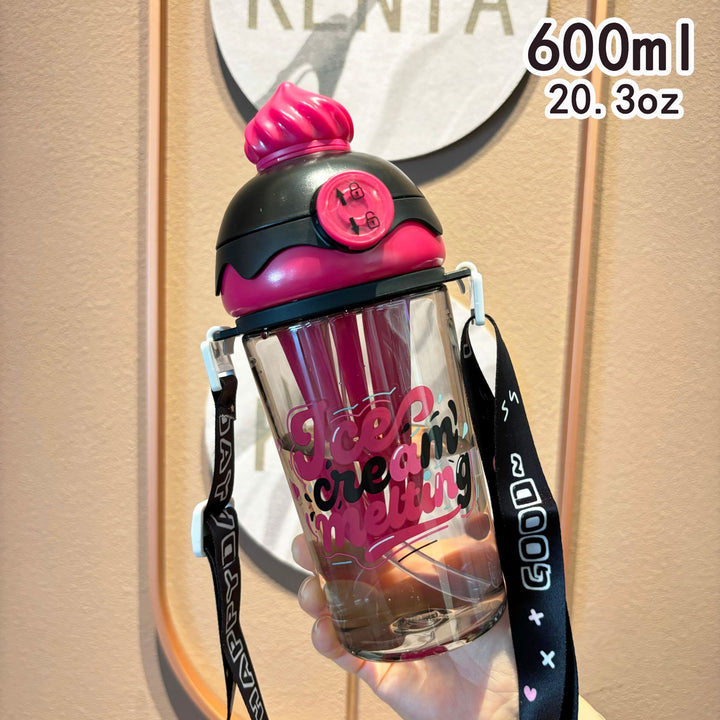 Ladies creative drinking bottle in ice cream design Bowlift