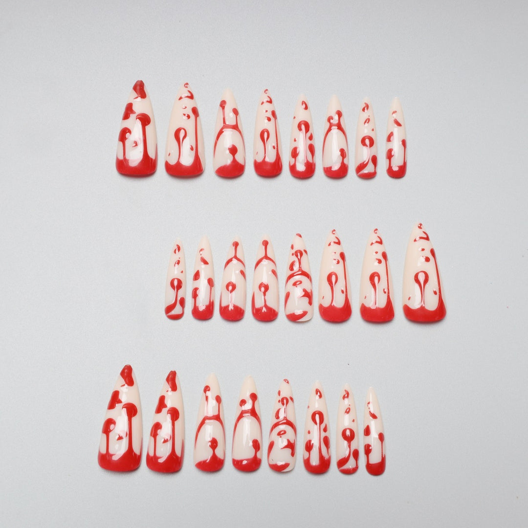 Artistic Halloween Themed Nail Art Bowlift