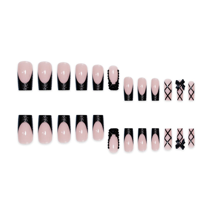 Stiletto Nail Art Extensions with Decorative Accents Bowlift