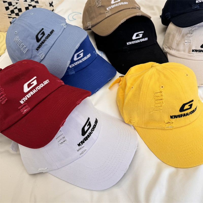Men's Distressed Casual Baseball Cap Bowlift