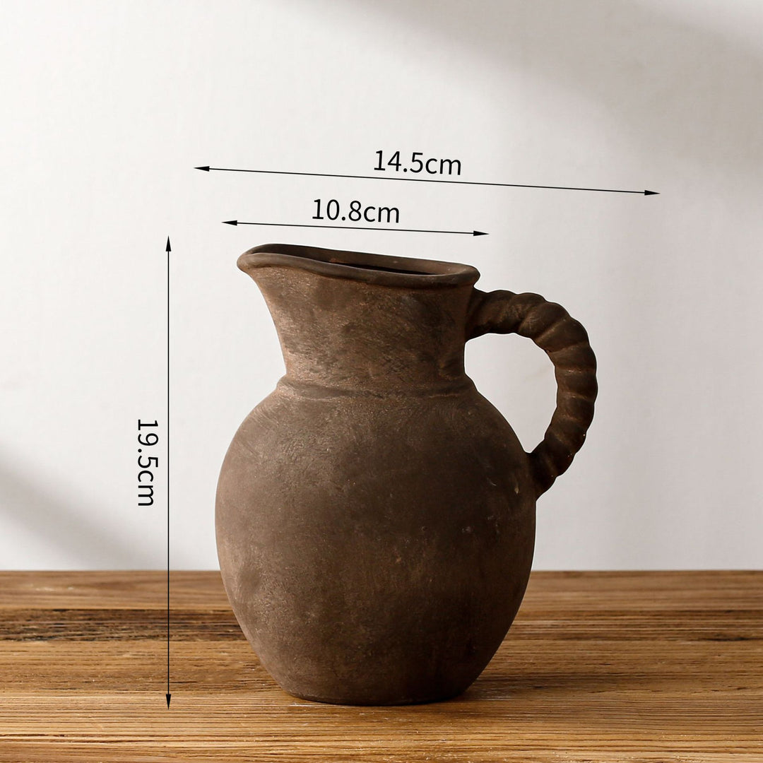 Elegant and Rustic Ceramic Carafe Bowlift