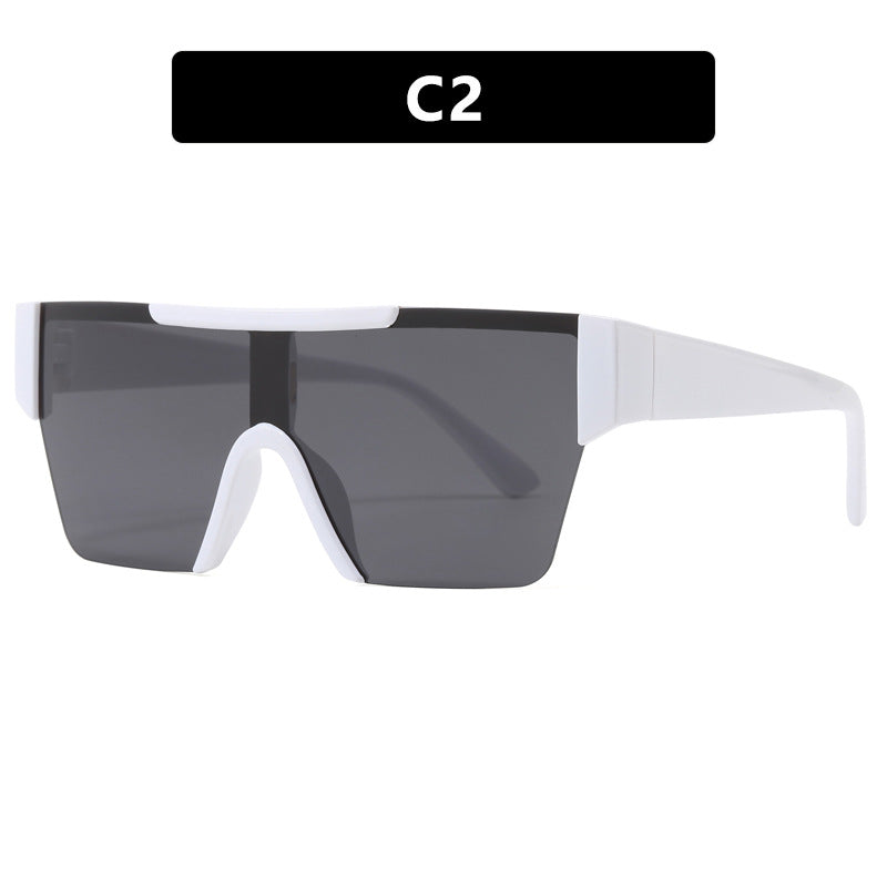 Women's futuristic sports sunglasses with UV protection and wide lens area Bowlift