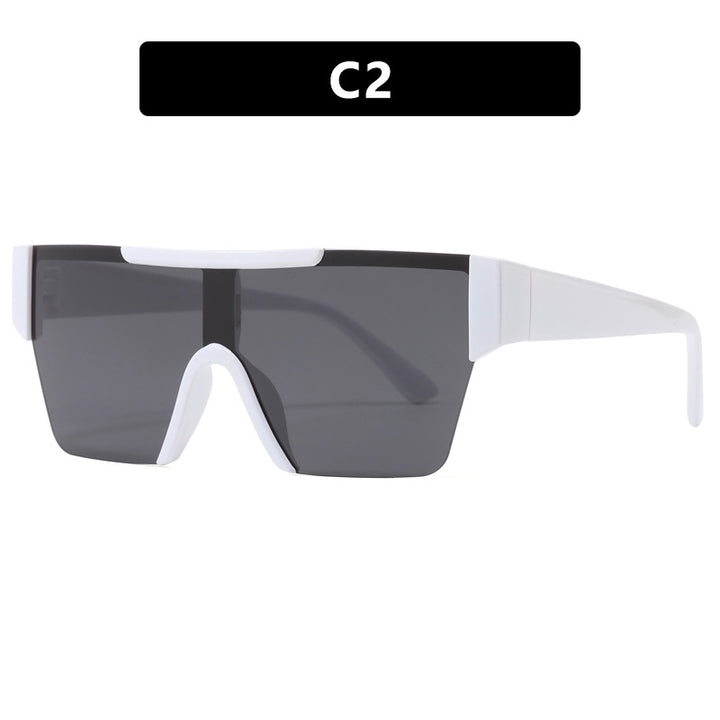Women's futuristic sports sunglasses with UV protection and wide lens area Bowlift
