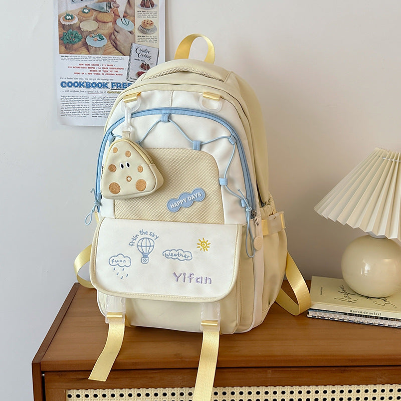 Playful Character Design School Backpack Bowlift