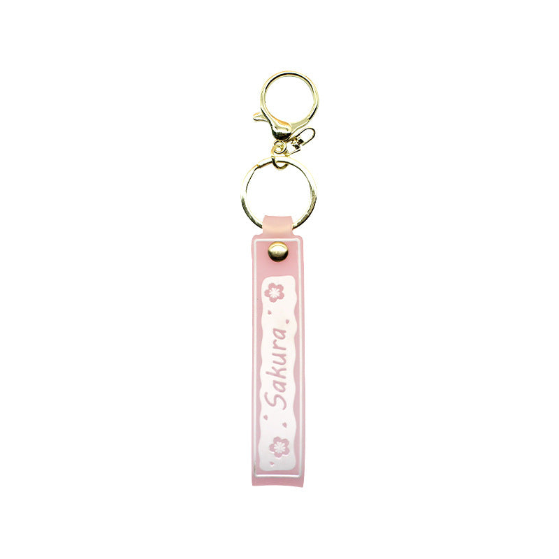 Unisex keychain with floral design Bowlift