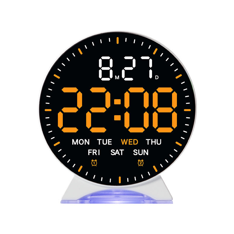 Digital alarm clock with intelligent LED display and multifunctional features Bowlift