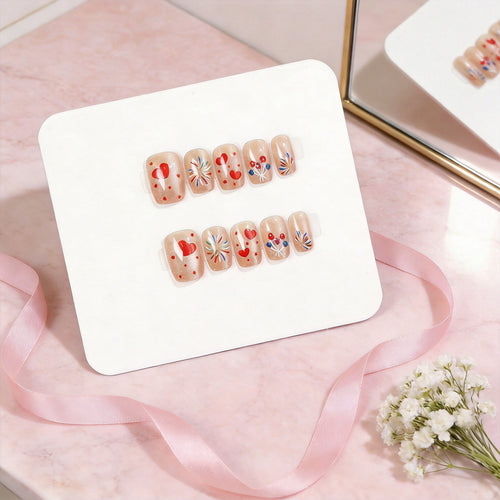 Artistic Seasonal Nail Art Press-On Set Bowlift