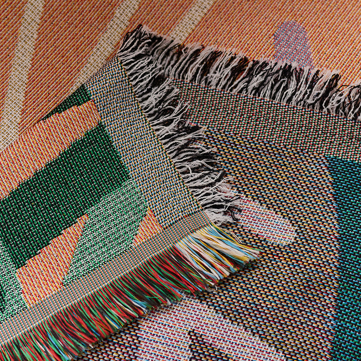 Artistic Space-Themed Throw Blanket
