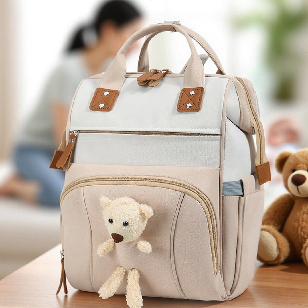 Cute Bear-Themed Diaper Backpack Bowlift