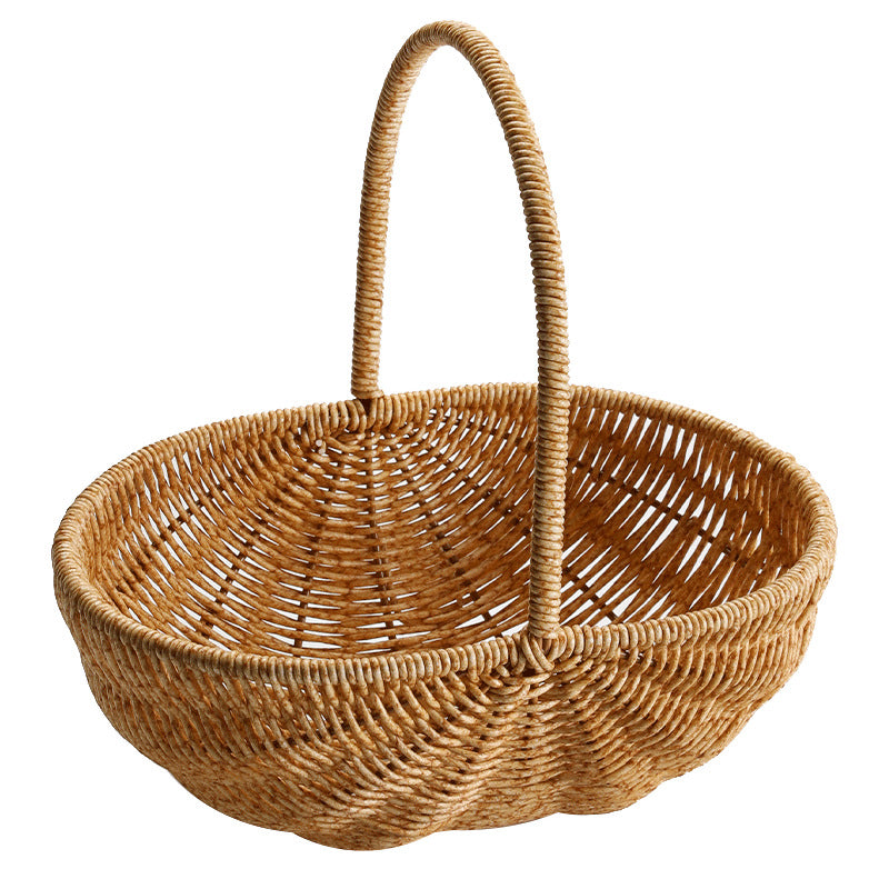 Handwoven Artisan Market Basket Bowlift