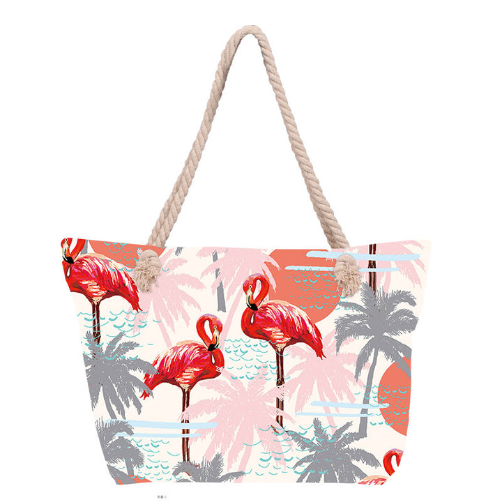Beach bag with floral pattern Bowlift