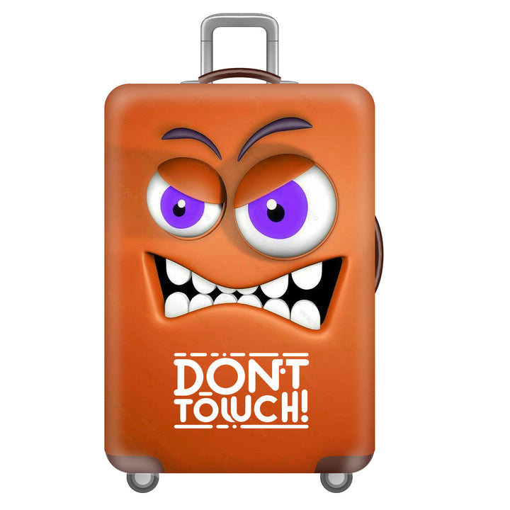 Unisex hard-shell suitcase with funny monster design Bowlift