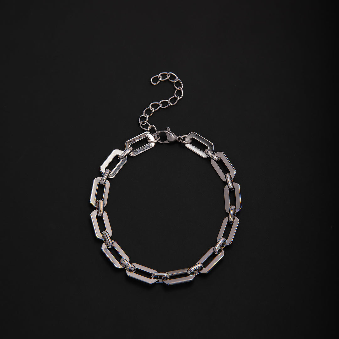 Elegant Geometric Link Bracelet Bowlift