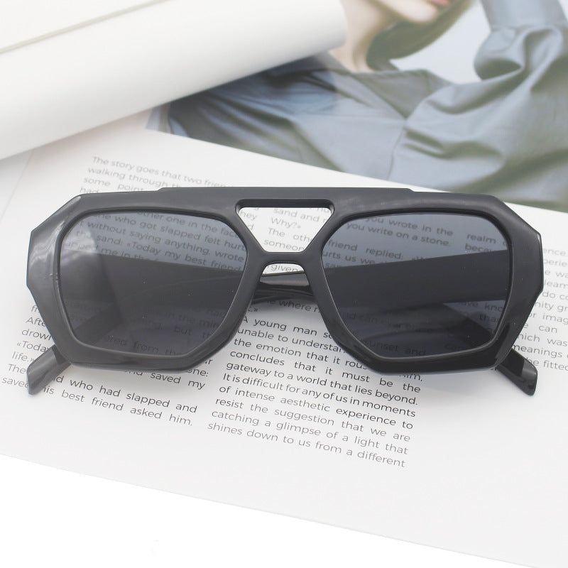 Women's fashionable hexagonal glasses Bowlift
