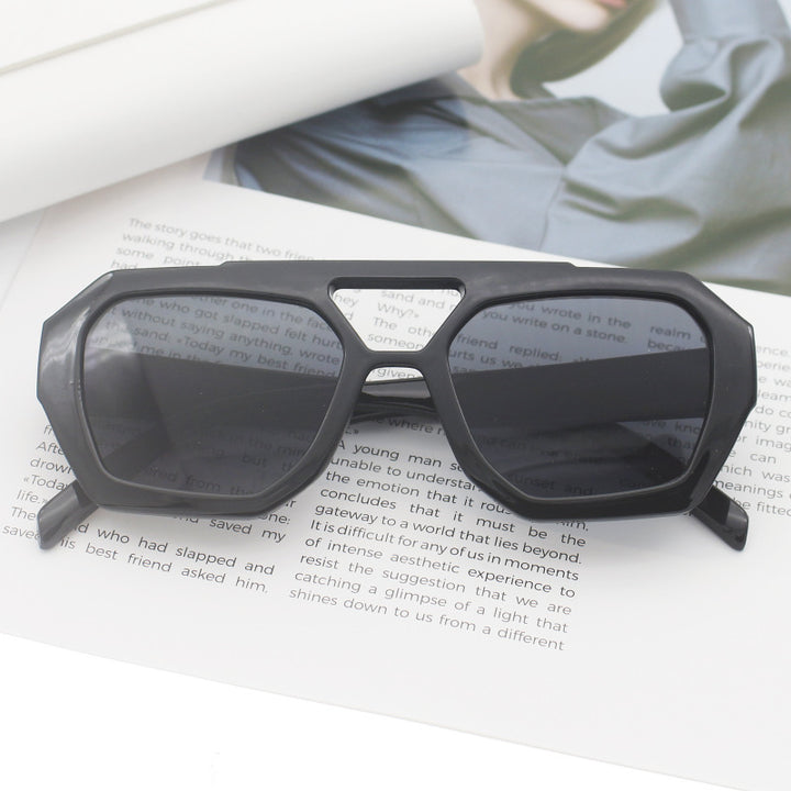 Women's fashionable hexagonal glasses Bowlift