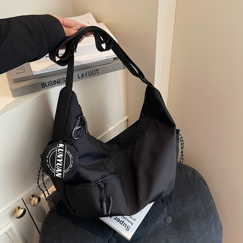 Multi-Pocket Functional Hobo Bag Bowlift