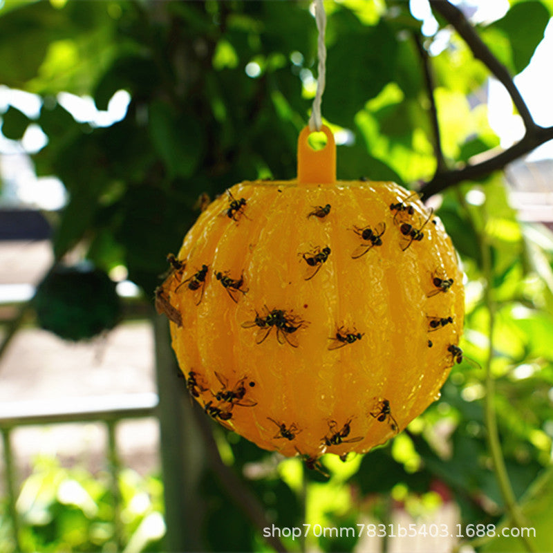 Hanging adhesive wasp trap sphere for outdoor garden pest control Bowlift