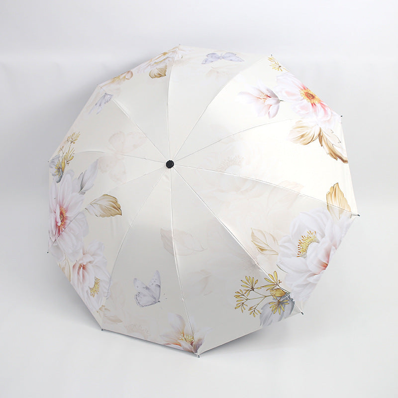 Women's umbrella with floral patterns and UV protection Bowlift