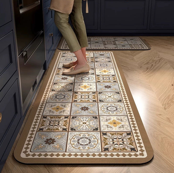 Vintage Floral Kitchen Runner