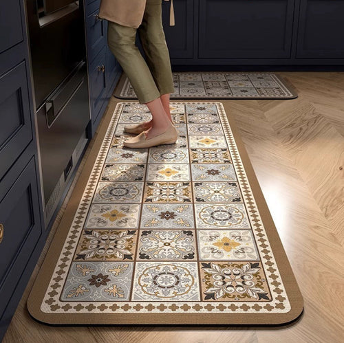 Vintage Floral Kitchen Runner
