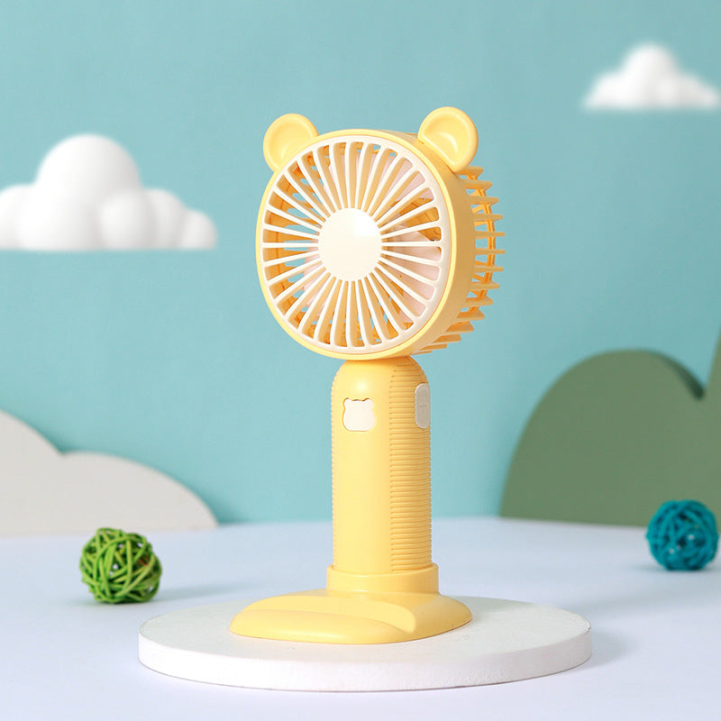 Ladies portable mini hand fan in cute bear design Bowlift