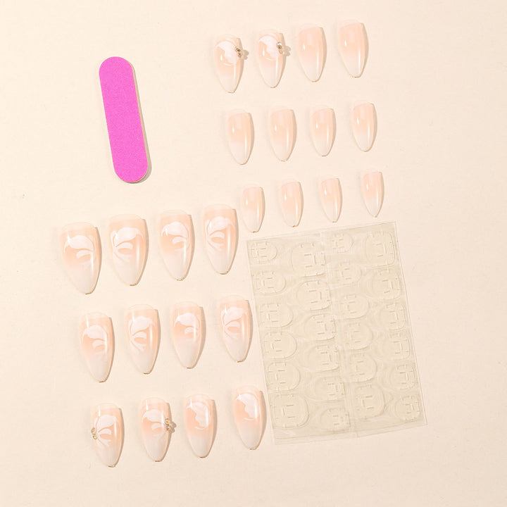 Elegant 3D Acrylic Nail Art Bowlift
