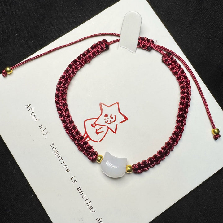 Adjustable Cat-Themed Friendship Bracelet Bowlift